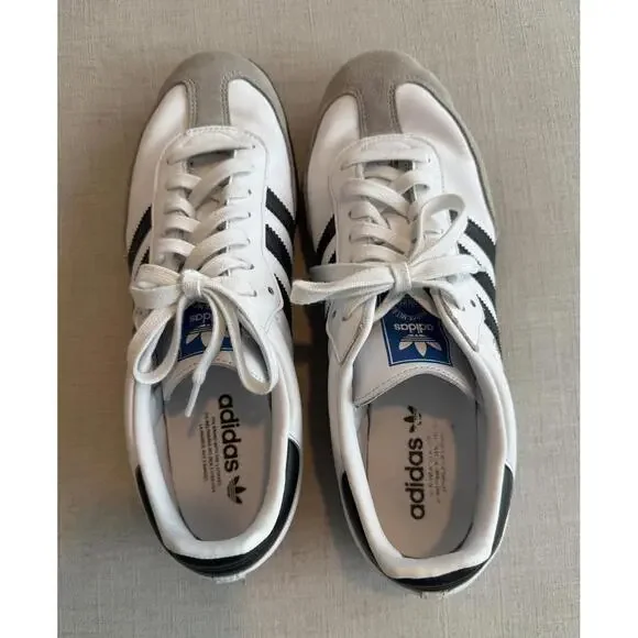 Adidas Samba OG Sneakers Cloud White Core Black Gum Size 12 - Picture 5 of 7
